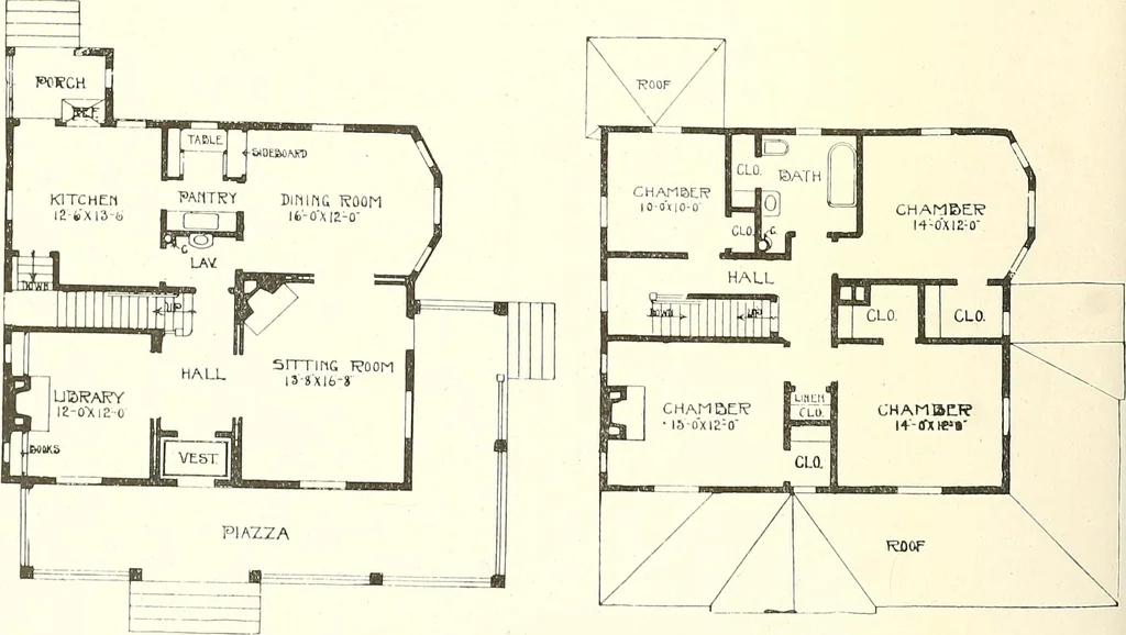 An illustration from The plan book of American dwellings : being a compilation of original home designs, showing actual photographic exteriors and floor plans of moderately priced bungalows, cottages, residences, 1914, leaf 271