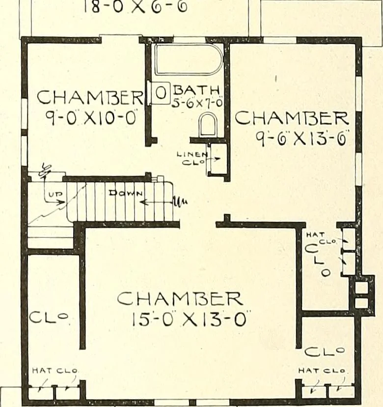 An illustration from The plan book of American dwellings : being a compilation of original home designs, showing actual photographic exteriors and floor plans of moderately priced bungalows, cottages, residences, 1914, leaf 277
