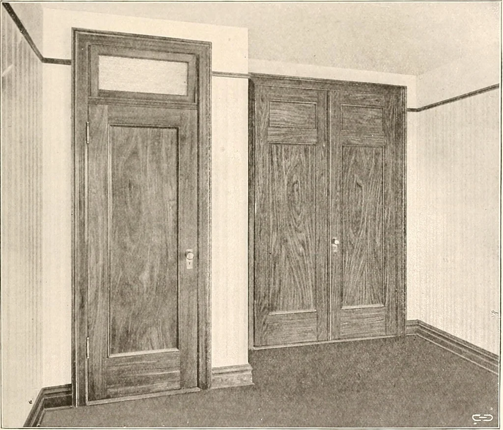 An illustration from The plan book of American dwellings : being a compilation of original home designs, showing actual photographic exteriors and floor plans of moderately priced bungalows, cottages, residences, 1914, leaf 278