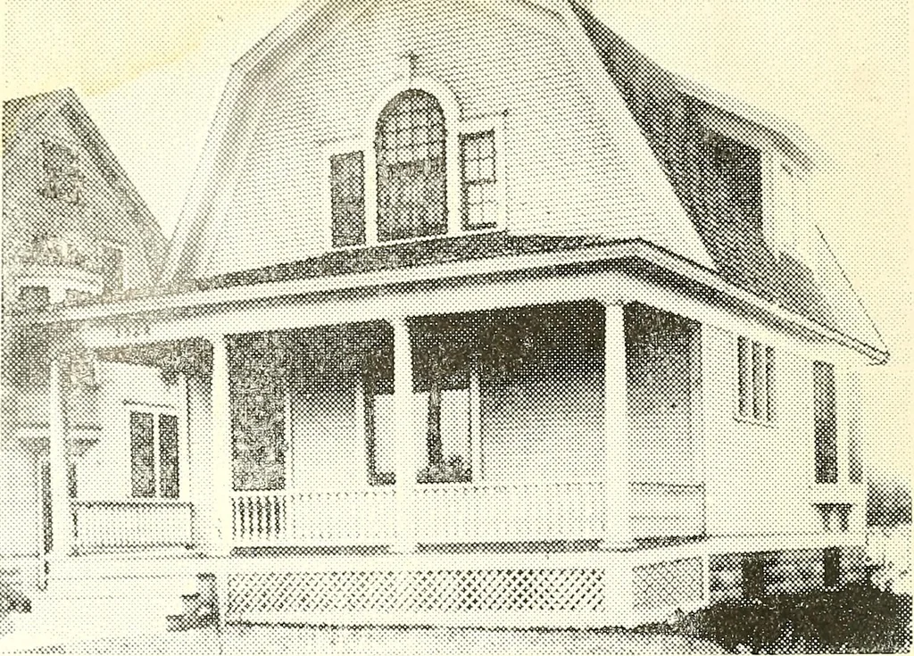 An illustration from The plan book of American dwellings : being a compilation of original home designs, showing actual photographic exteriors and floor plans of moderately priced bungalows, cottages, residences, 1914, leaf 313