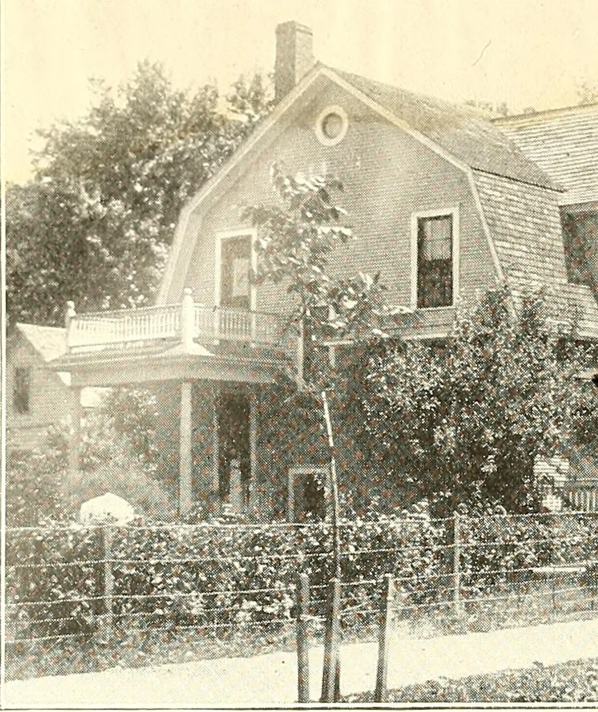 An illustration from The plan book of American dwellings : being a compilation of original home designs, showing actual photographic exteriors and floor plans of moderately priced bungalows, cottages, residences, 1914, leaf 323