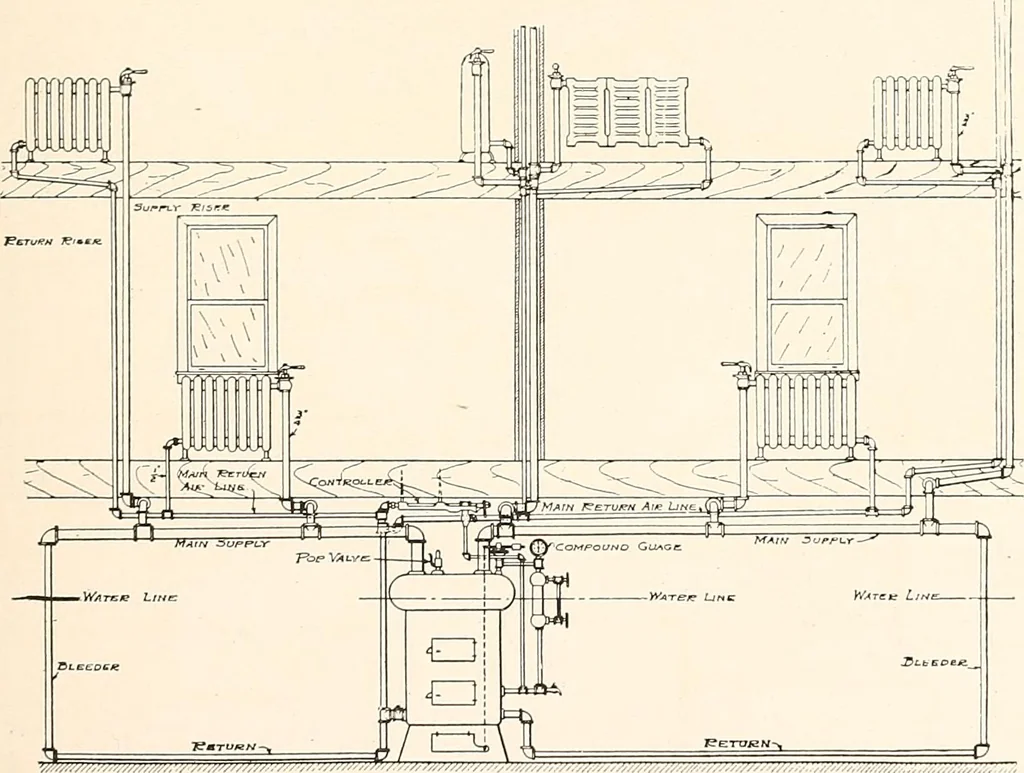 An illustration from The plan book of American dwellings : being a compilation of original home designs, showing actual photographic exteriors and floor plans of moderately priced bungalows, cottages, residences, 1914, leaf 340