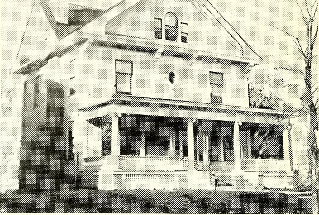 An illustration from The plan book of American dwellings : being a compilation of original home designs, showing actual photographic exteriors and floor plans of moderately priced bungalows, cottages, residences, 1914, leaf 63