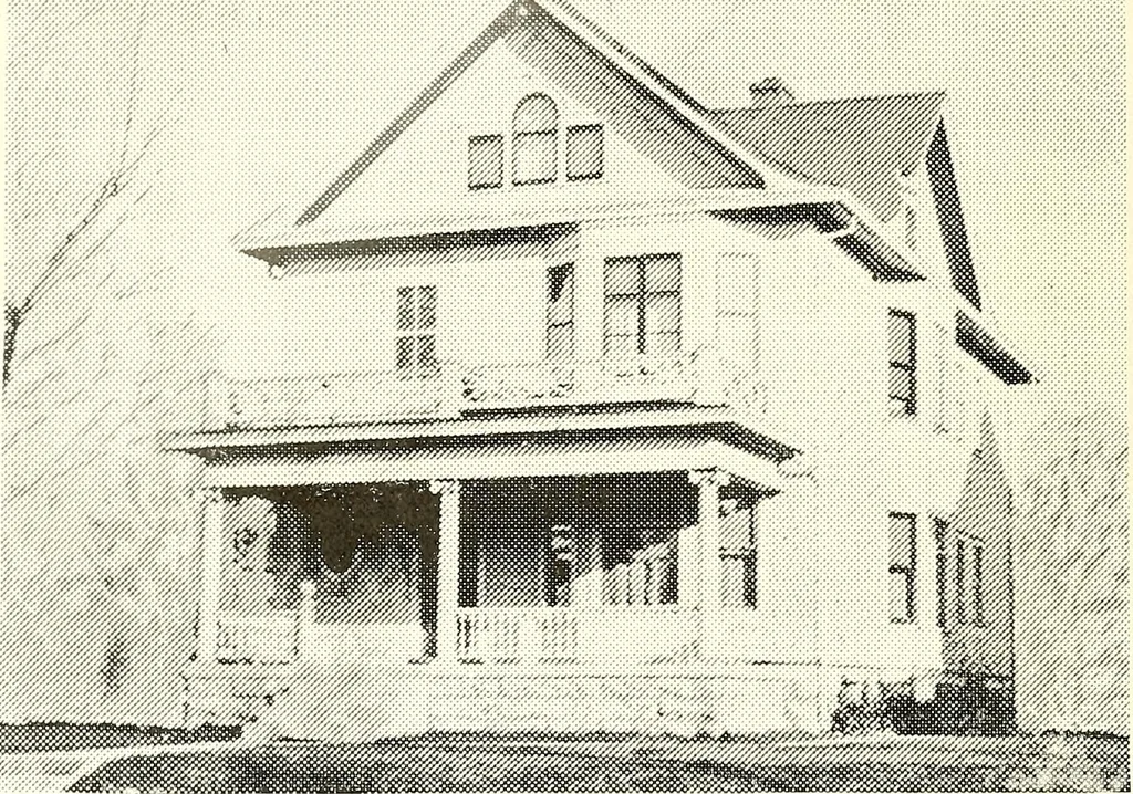An illustration from The plan book of American dwellings : being a compilation of original home designs, showing actual photographic exteriors and floor plans of moderately priced bungalows, cottages, residences, 1914, leaf 67