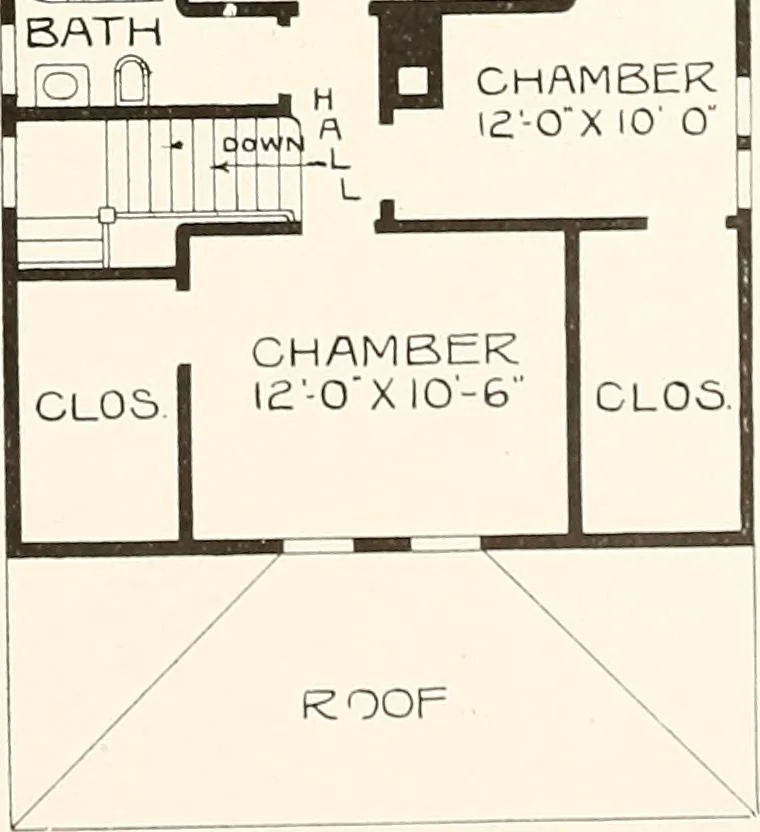 An illustration from The plan book of American dwellings : being a compilation of original home designs, showing actual photographic exteriors and floor plans of moderately priced bungalows, cottages, residences, 1914, leaf 70