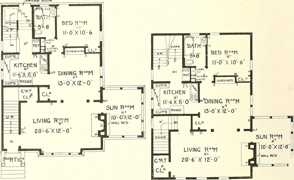 An illustration from The plan book of American dwellings : being a compilation of original home designs, showing actual photographic exteriors and floor plans of moderately priced bungalows, cottages, residences, 1914, leaf 93