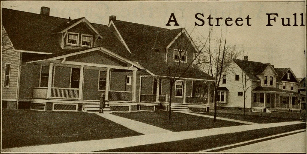 An illustration from Plan book of Harris homes : book number seventy six, 1920, leaf 11