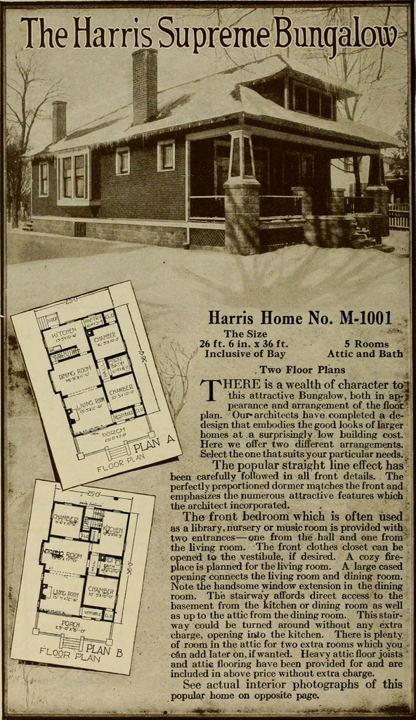 An illustration from Plan book of Harris homes : book number seventy six, 1920, leaf 21