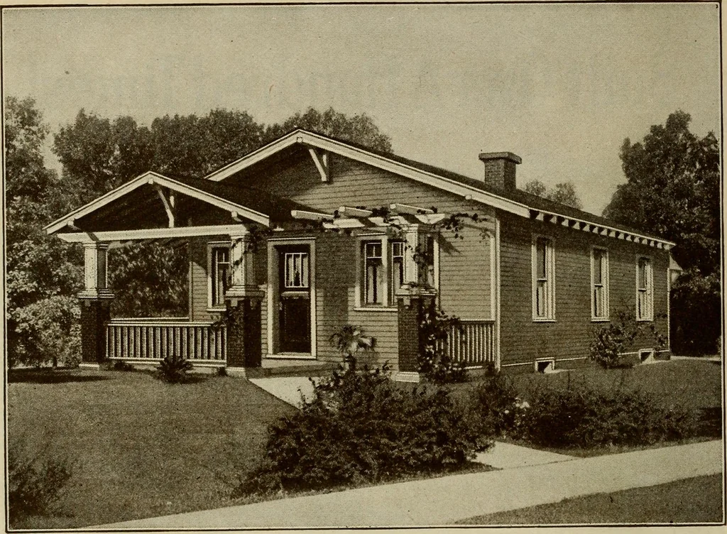 An illustration from Plan book of Harris homes : book number seventy six, 1920, leaf 23