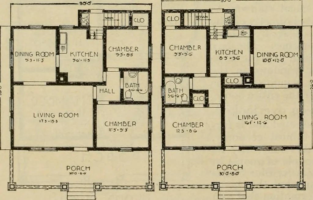 An illustration from Plan book of Harris homes : book number seventy six, 1920, leaf 27