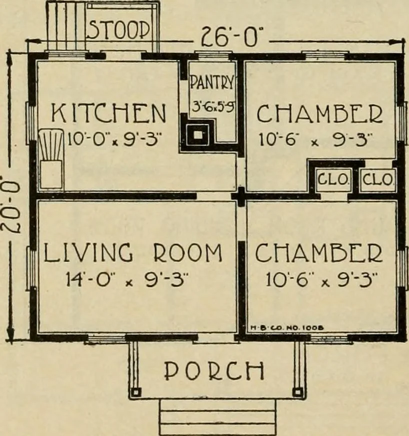 An illustration from Plan book of Harris homes : book number seventy six, 1920, leaf 29