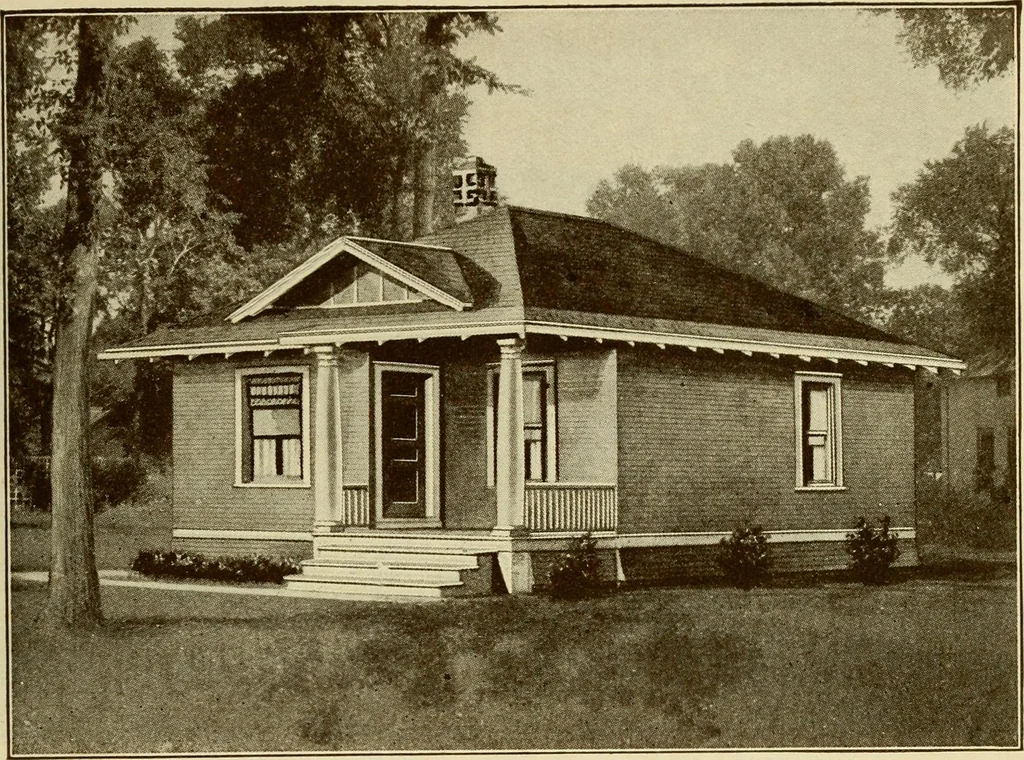 An illustration from Plan book of Harris homes : book number seventy six, 1920, leaf 30