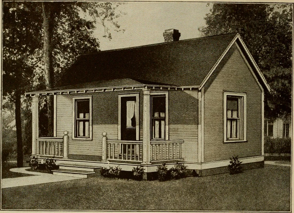 An illustration from Plan book of Harris homes : book number seventy six, 1920, leaf 31