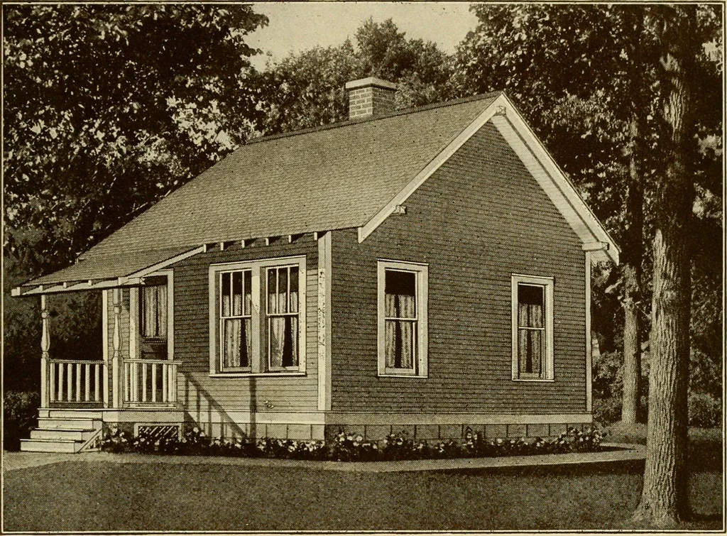An illustration from Plan book of Harris homes : book number seventy six, 1920, leaf 32