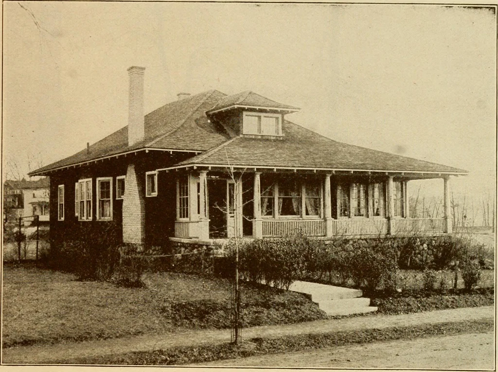 An illustration from Plan book of Harris homes : book number seventy six, 1920, leaf 38