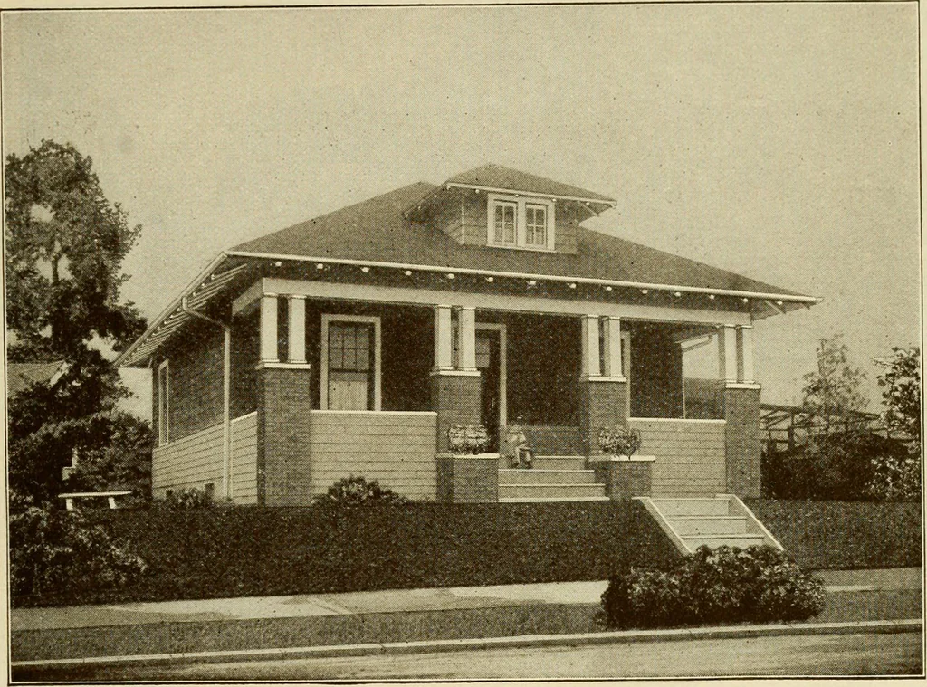 An illustration from Plan book of Harris homes : book number seventy six, 1920, leaf 40