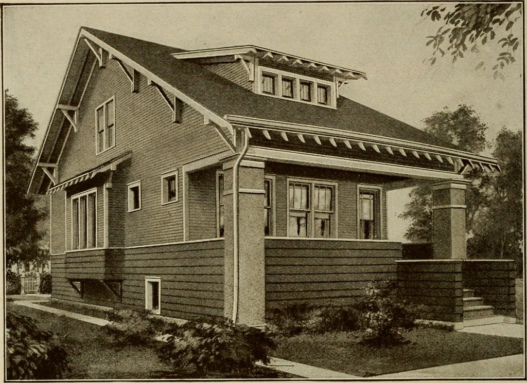 An illustration from Plan book of Harris homes : book number seventy six, 1920, leaf 47