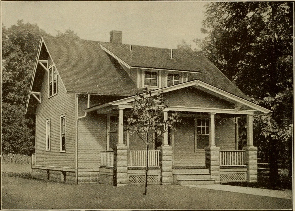 An illustration from Plan book of Harris homes : book number seventy six, 1920, leaf 49