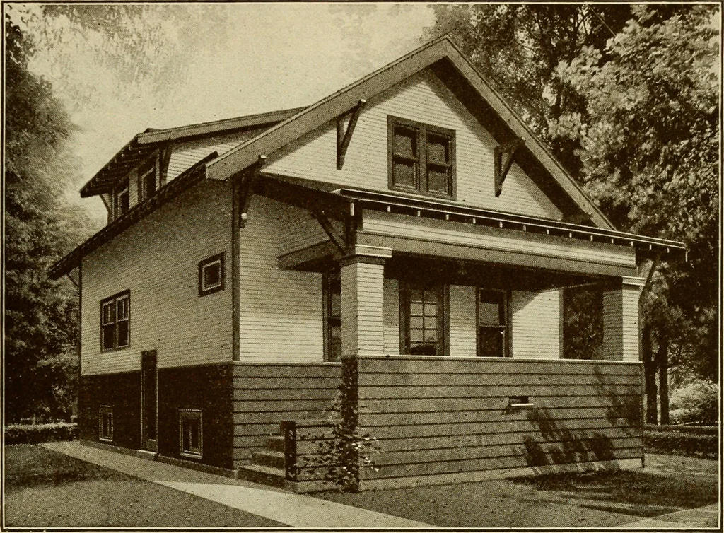 An illustration from Plan book of Harris homes : book number seventy six, 1920, leaf 52
