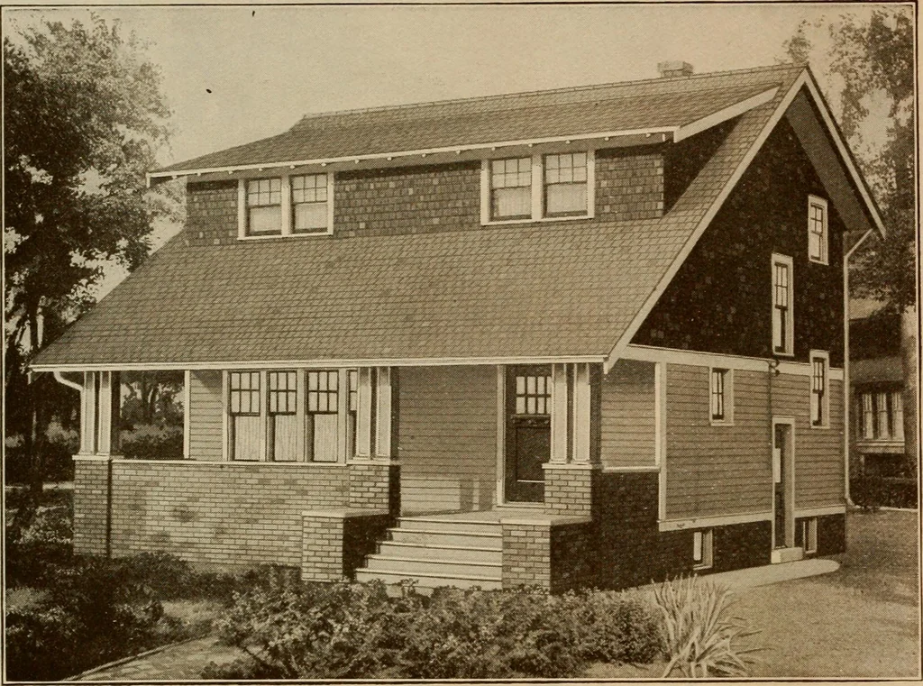 An illustration from Plan book of Harris homes : book number seventy six, 1920, leaf 53