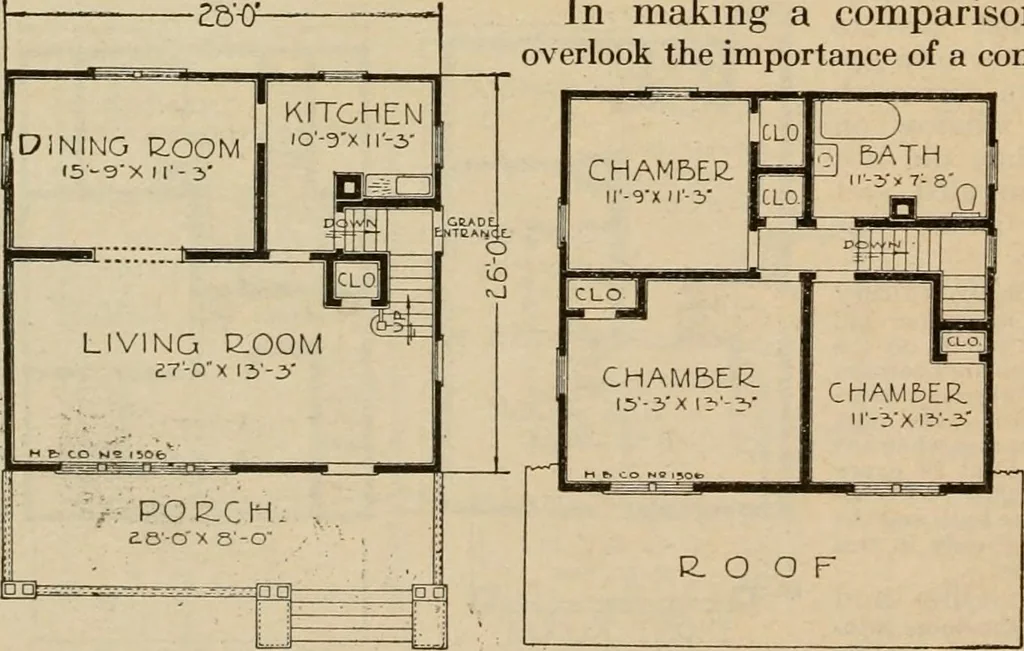 An illustration from Plan book of Harris homes : book number seventy six, 1920, leaf 53