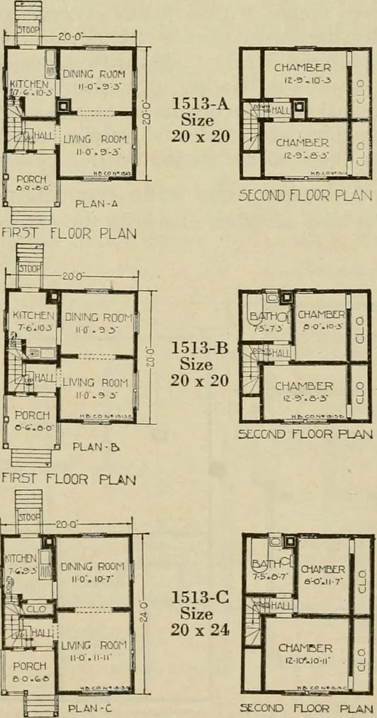 An illustration from Plan book of Harris homes : book number seventy six, 1920, leaf 59