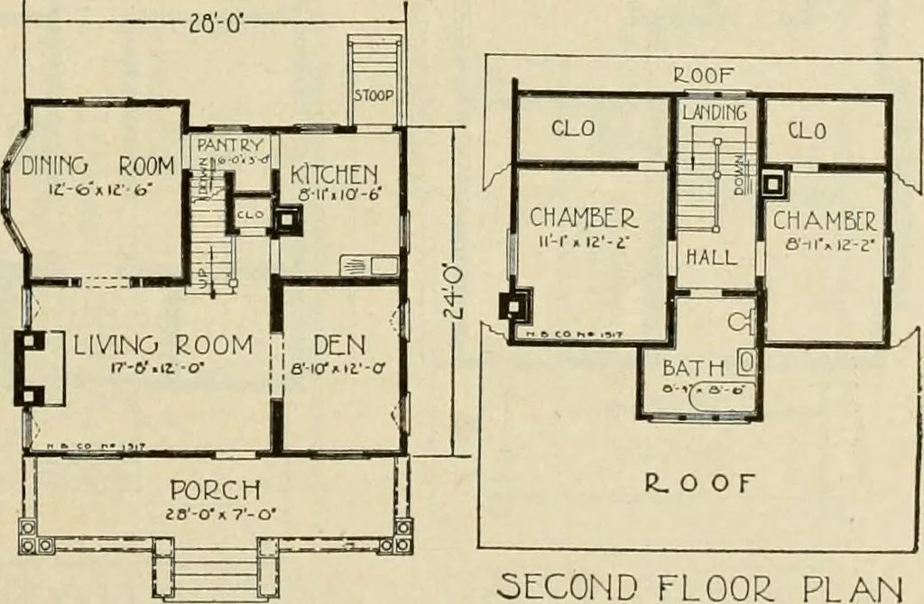 An illustration from Plan book of Harris homes : book number seventy six, 1920, leaf 62