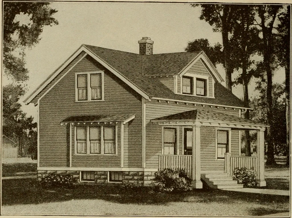An illustration from Plan book of Harris homes : book number seventy six, 1920, leaf 63