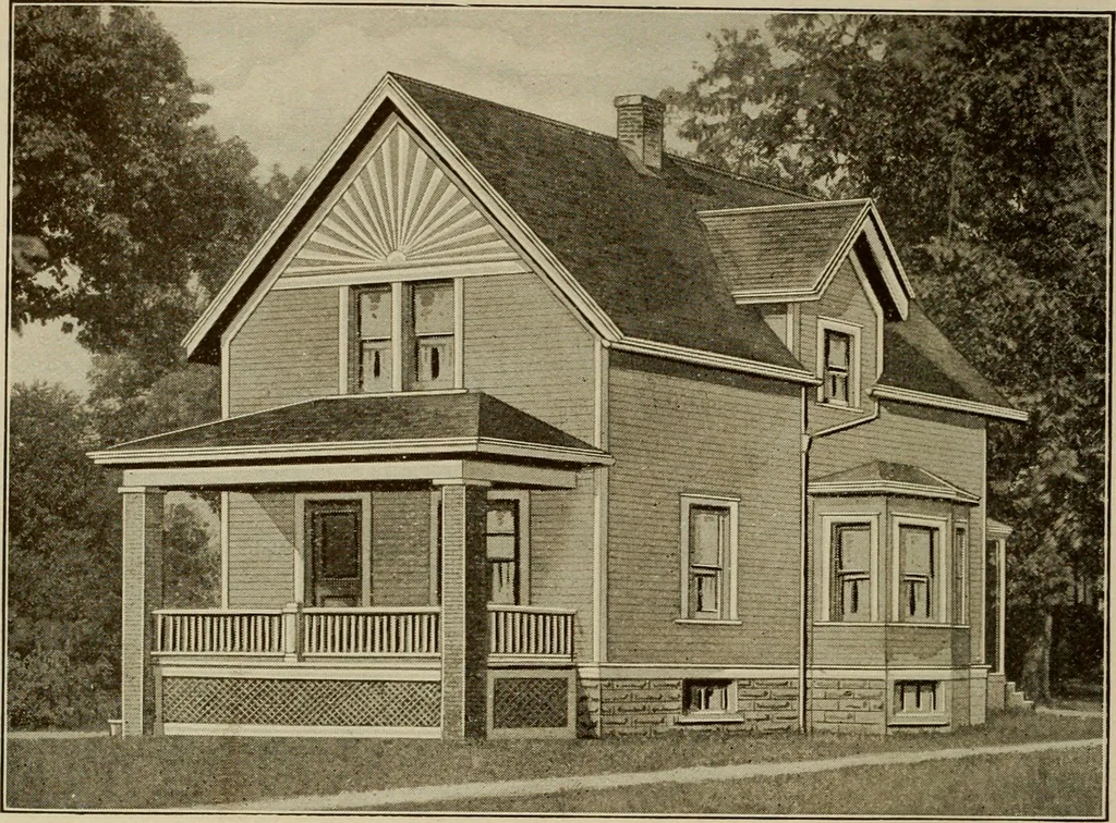 An illustration from Plan book of Harris homes : book number seventy six, 1920, leaf 67