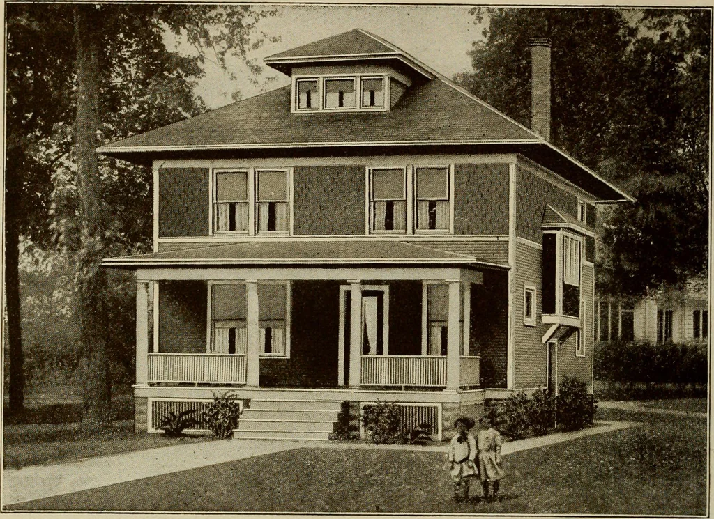 An illustration from Plan book of Harris homes : book number seventy six, 1920, leaf 69