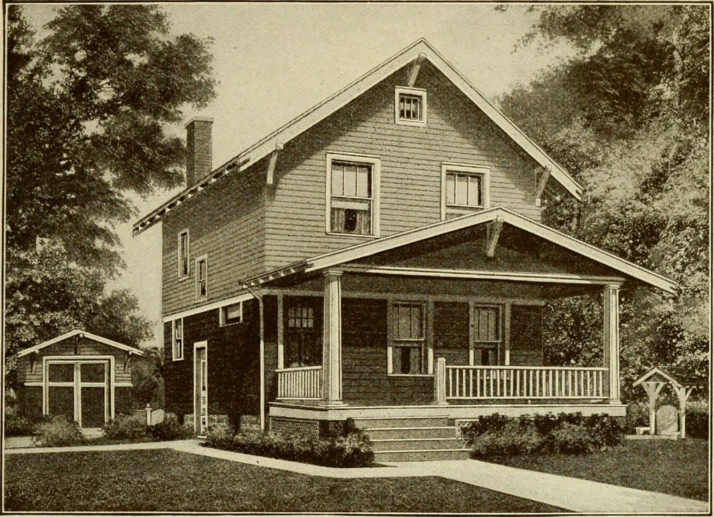 An illustration from Plan book of Harris homes : book number seventy six, 1920, leaf 70