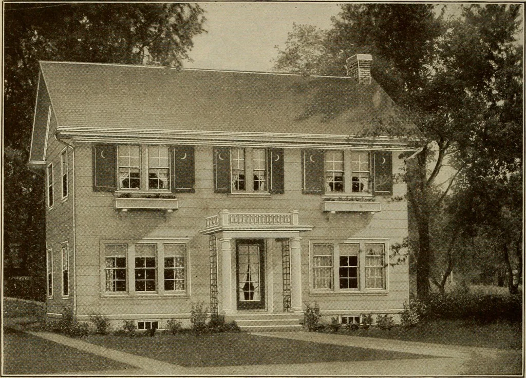 An illustration from Plan book of Harris homes : book number seventy six, 1920, leaf 71