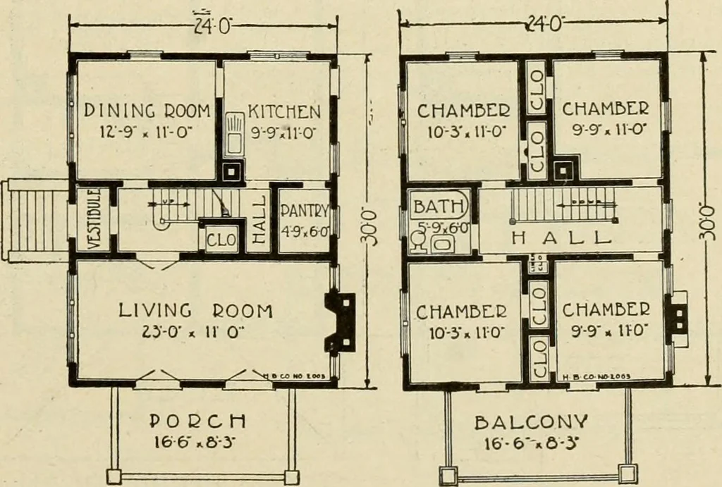 An illustration from Plan book of Harris homes : book number seventy six, 1920, leaf 72