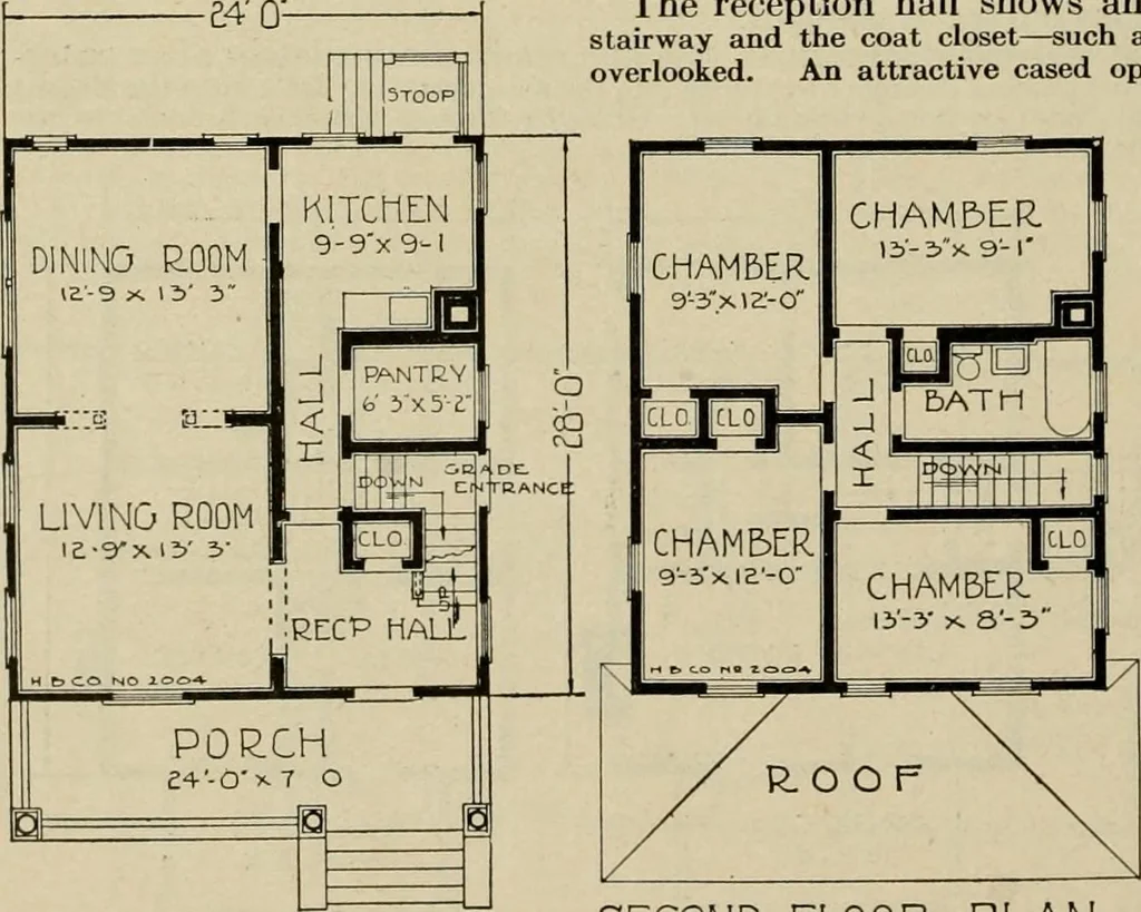 An illustration from Plan book of Harris homes : book number seventy six, 1920, leaf 73
