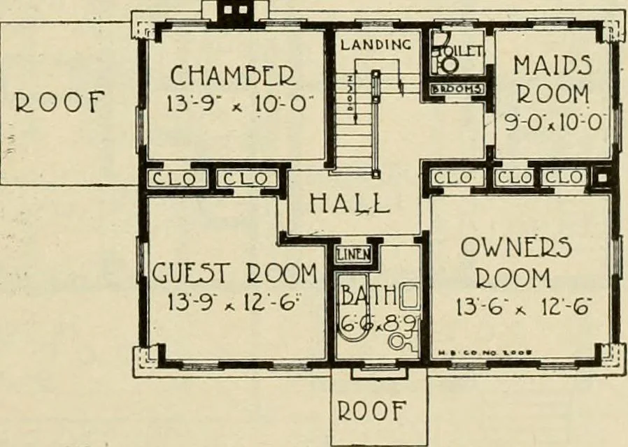 An illustration from Plan book of Harris homes : book number seventy six, 1920, leaf 74