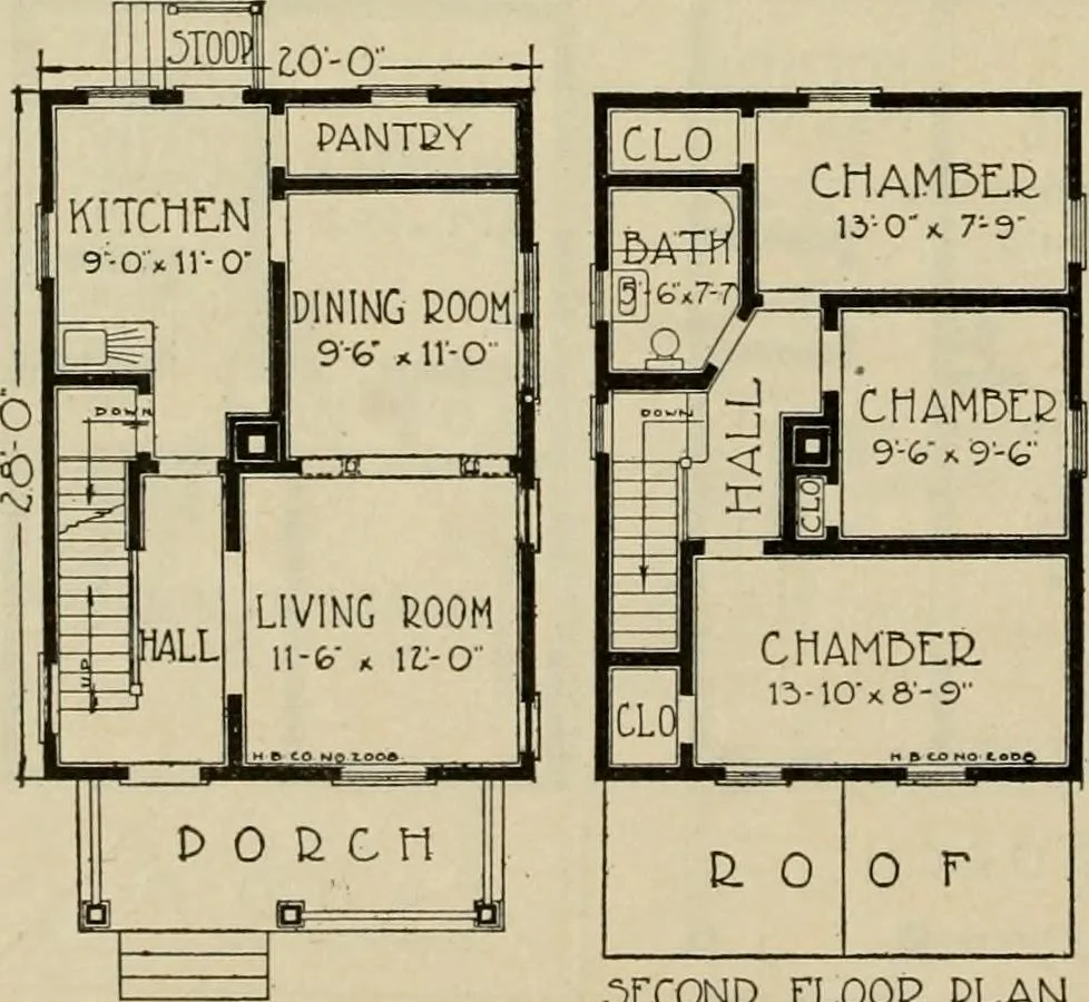 An illustration from Plan book of Harris homes : book number seventy six, 1920, leaf 77