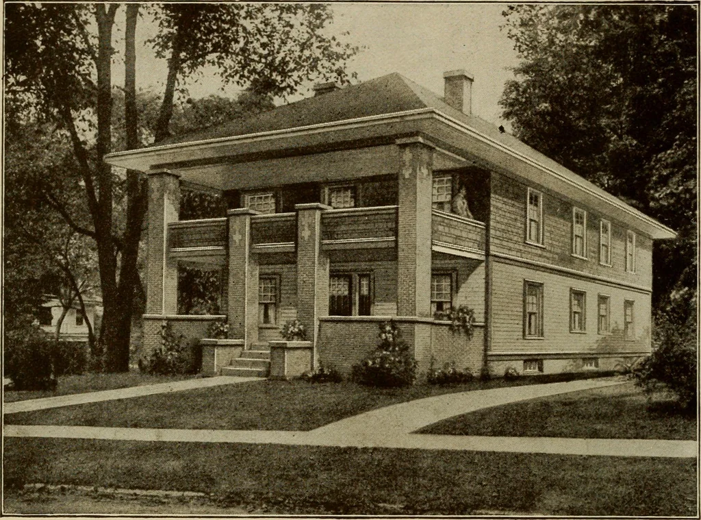 An illustration from Plan book of Harris homes : book number seventy six, 1920, leaf 79