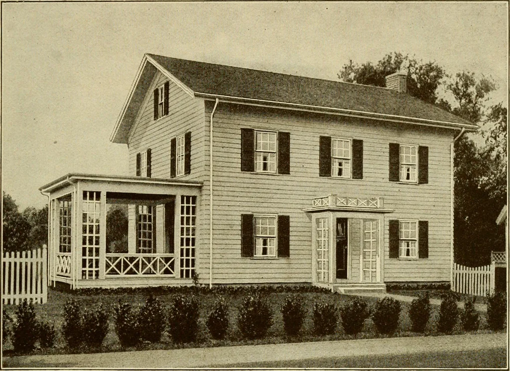 An illustration from Plan book of Harris homes : book number seventy six, 1920, leaf 80