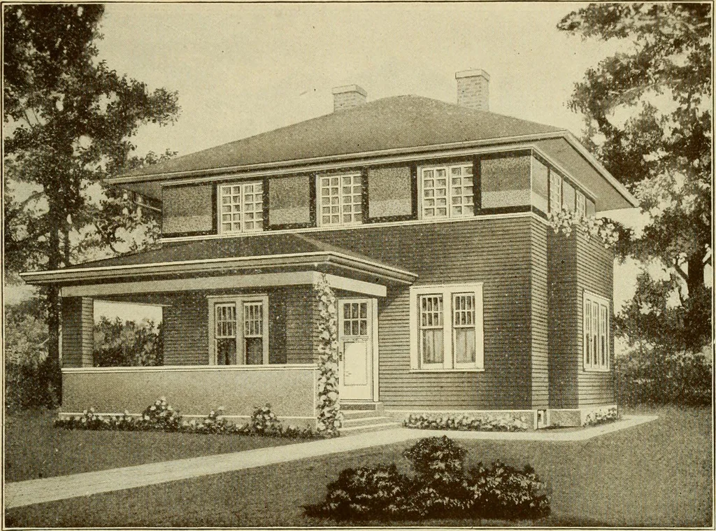 An illustration from Plan book of Harris homes : book number seventy six, 1920, leaf 82
