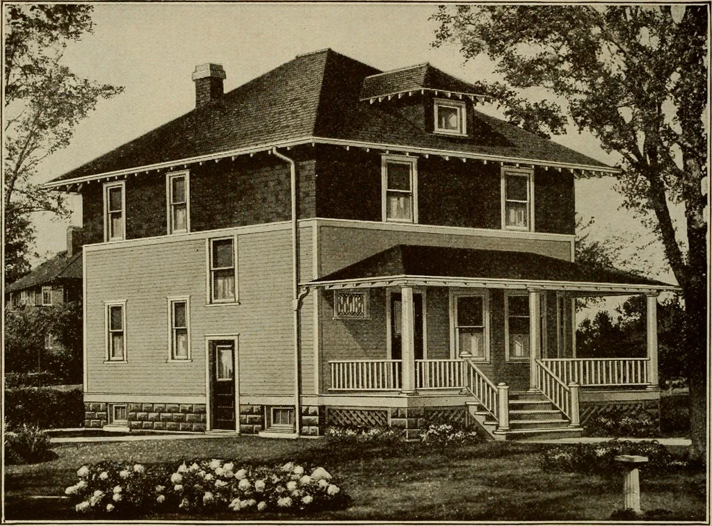 An illustration from Plan book of Harris homes : book number seventy six, 1920, leaf 83