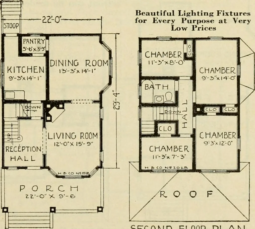 An illustration from Plan book of Harris homes : book number seventy six, 1920, leaf 86