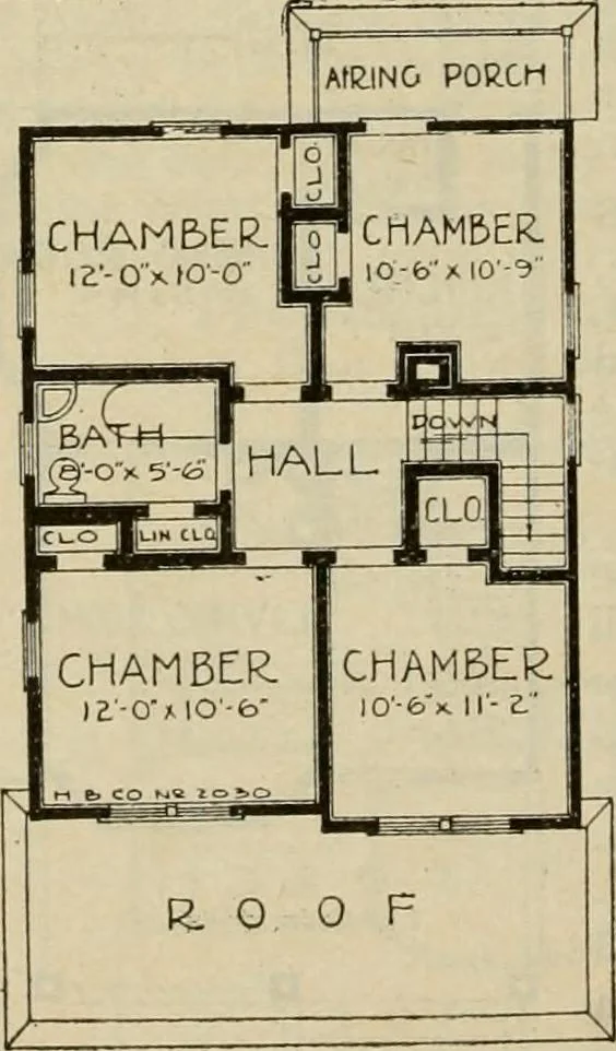 An illustration from Plan book of Harris homes : book number seventy six, 1920, leaf 87