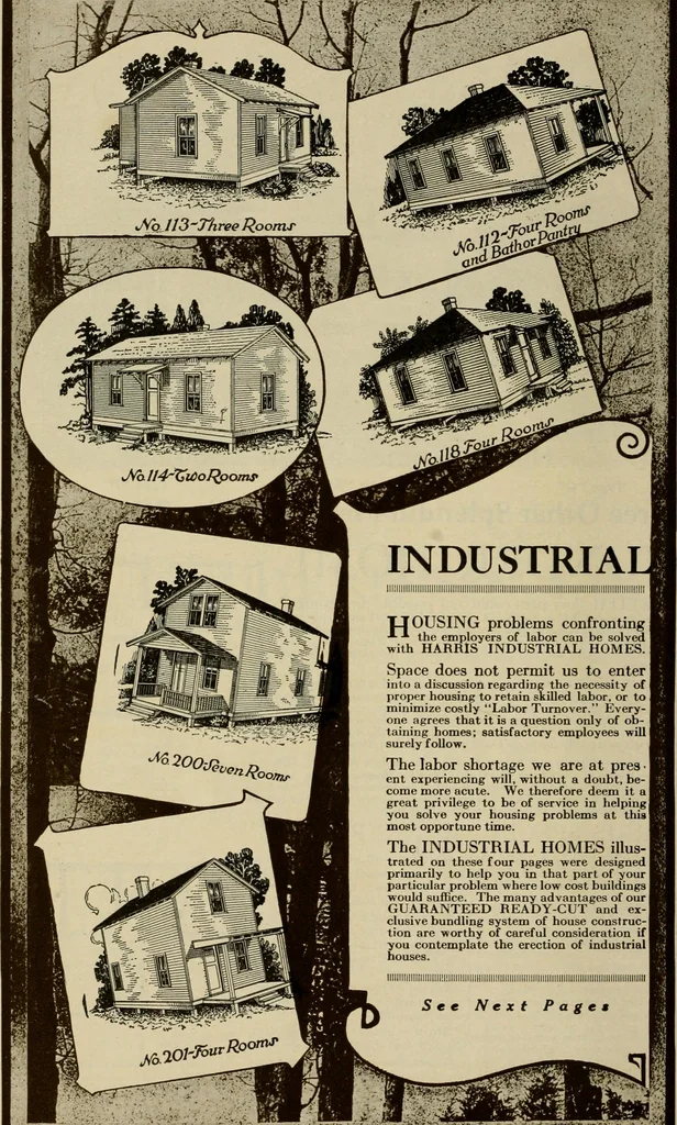 An illustration from Plan book of Harris homes : book number seventy six, 1920, leaf 95