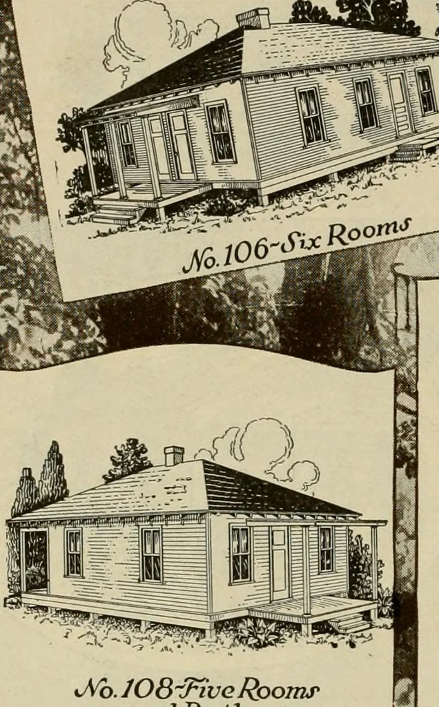 An illustration from Plan book of Harris homes : book number seventy six, 1920, leaf 97