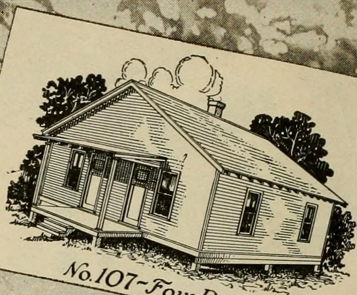 An illustration from Plan book of Harris homes : book number seventy six, 1920, leaf 97