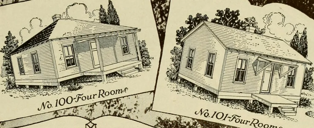 An illustration from Plan book of Harris homes : book number seventy six, 1920, leaf 98