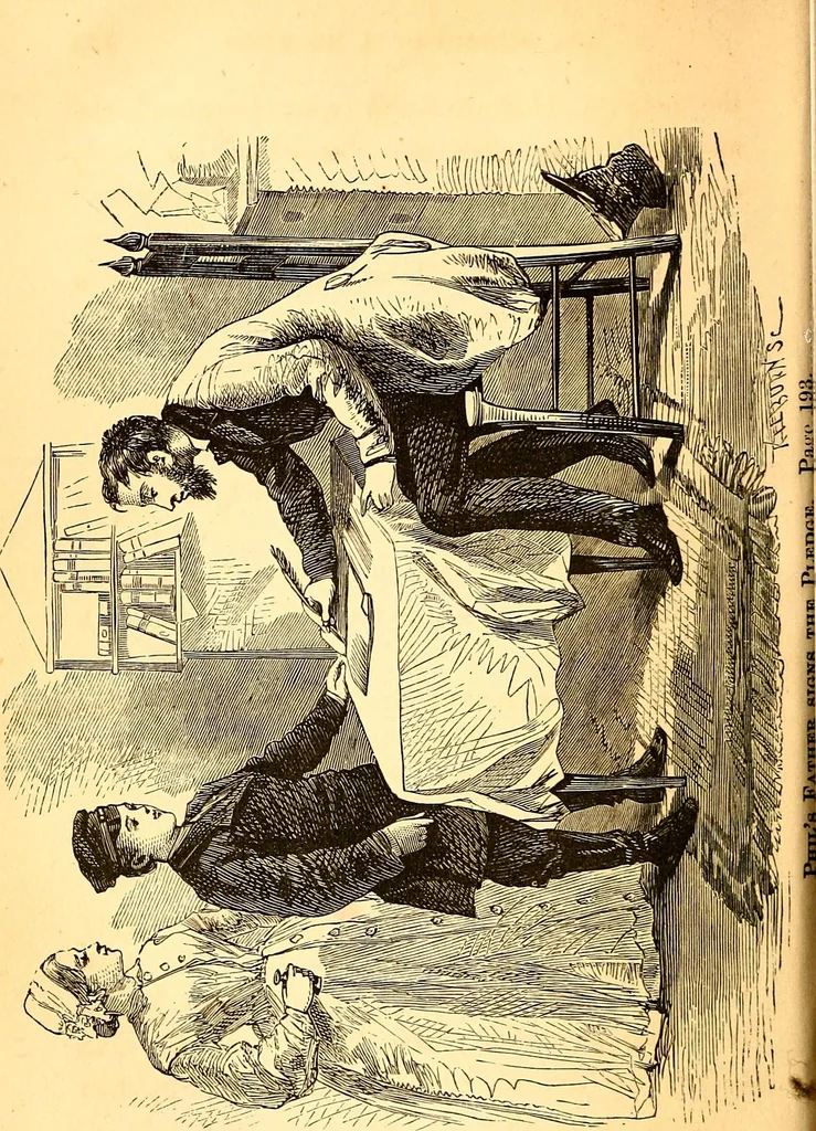 An illustration from Plane and plank, or, The mishaps of a mechanic, 1870, leaf 213