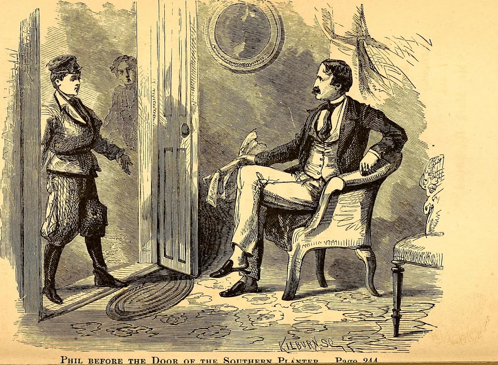 An illustration from Plane and plank, or, The mishaps of a mechanic, 1870, leaf 270