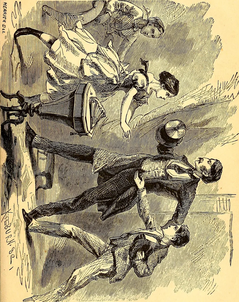 An illustration from Plane and plank, or, The mishaps of a mechanic, 1870, leaf 326