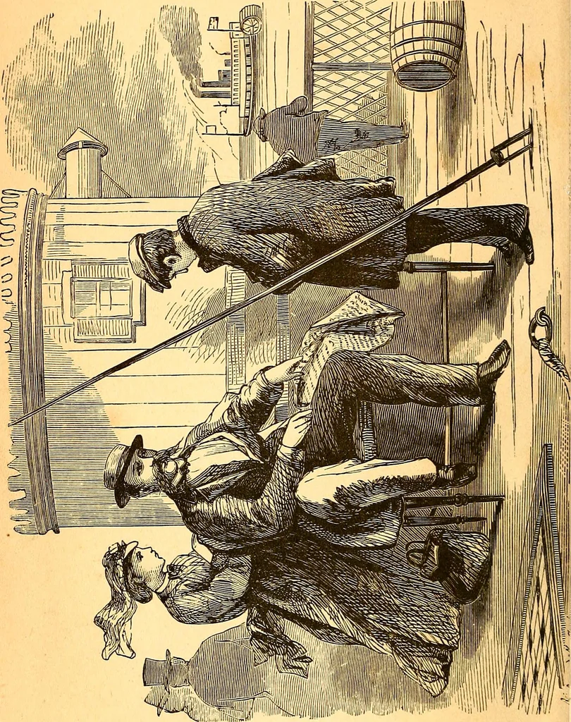 An illustration from Plane and plank, or, The mishaps of a mechanic, 1870, leaf 5